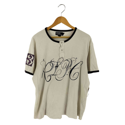 ポロバイラルフローレン Polo by RALPH LAUREN プリント ヘンリーネック Tシャツ メンズ import:XL